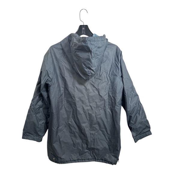 Vintage London Fog Rain Jacket Womens Size 14 Gray Hooded Waterproof - Picture 7 of 8
